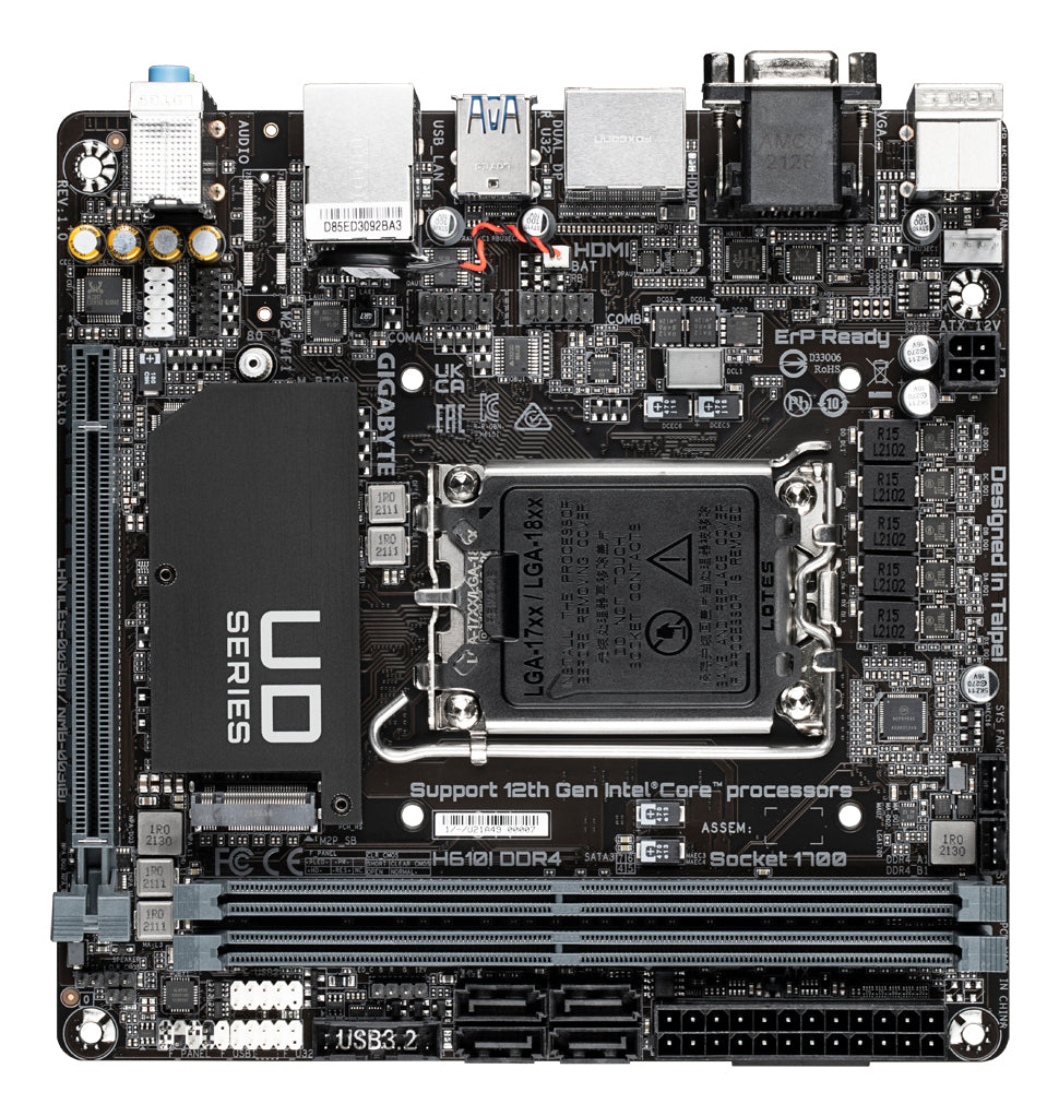 Gigabyte H610I DDR4 Mini-ITX LGA1700 Motherboard - Intel H610
