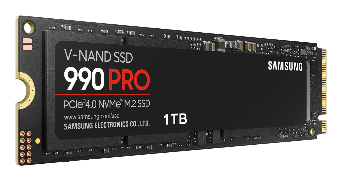 Samsung 990 PRO NVMe SSD PCIe Gen4 M.2 – 1TB, 2TB, 4TB