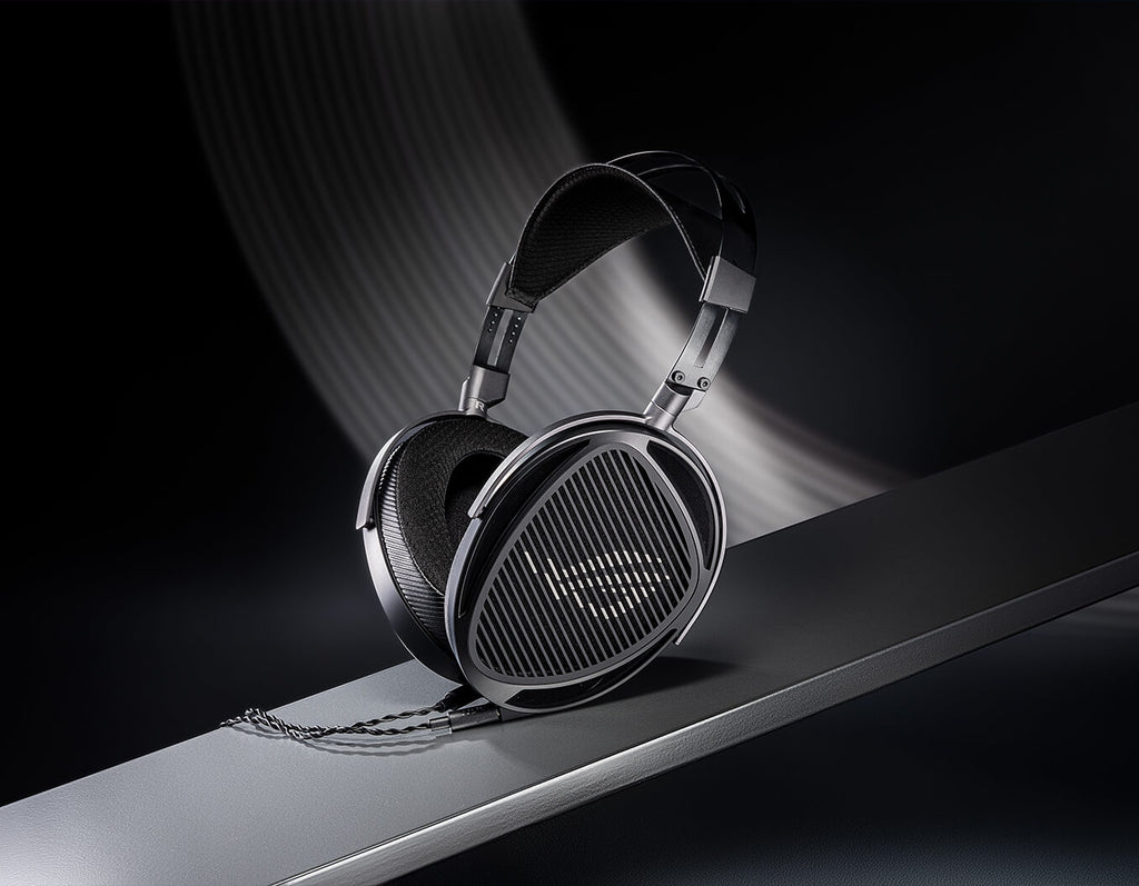The ROG Kithara is resting on a slanted surface, shown under directional light from a angle.