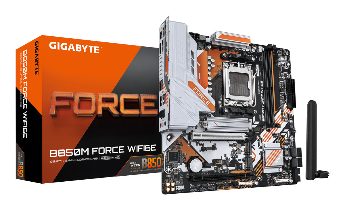 Gigabyte B850M FORCE WIFI6E AMD AM5 Micro-ATX Motherboard