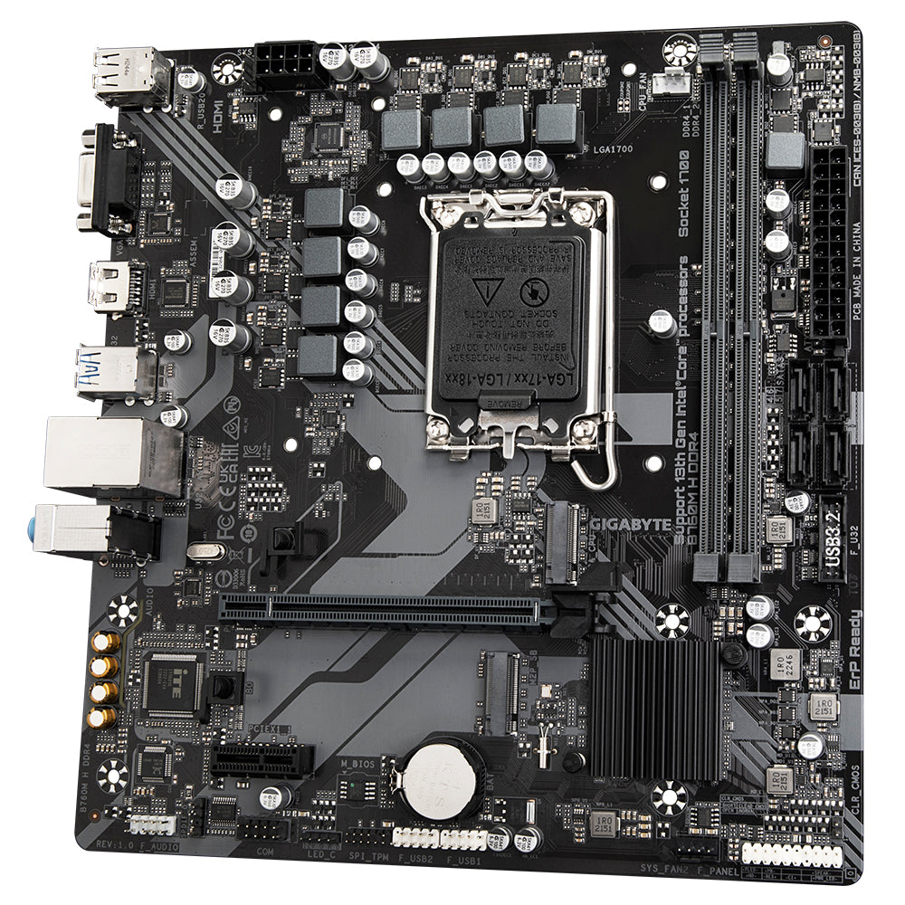 Gigabyte B760M H DDR4 Micro-ATX Intel LGA1700 Motherboard