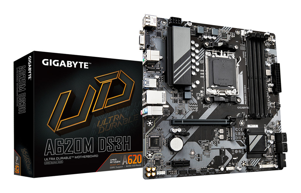 Gigabyte A620M DS3H AM5 Micro-ATX Motherboard DDR5 M.2