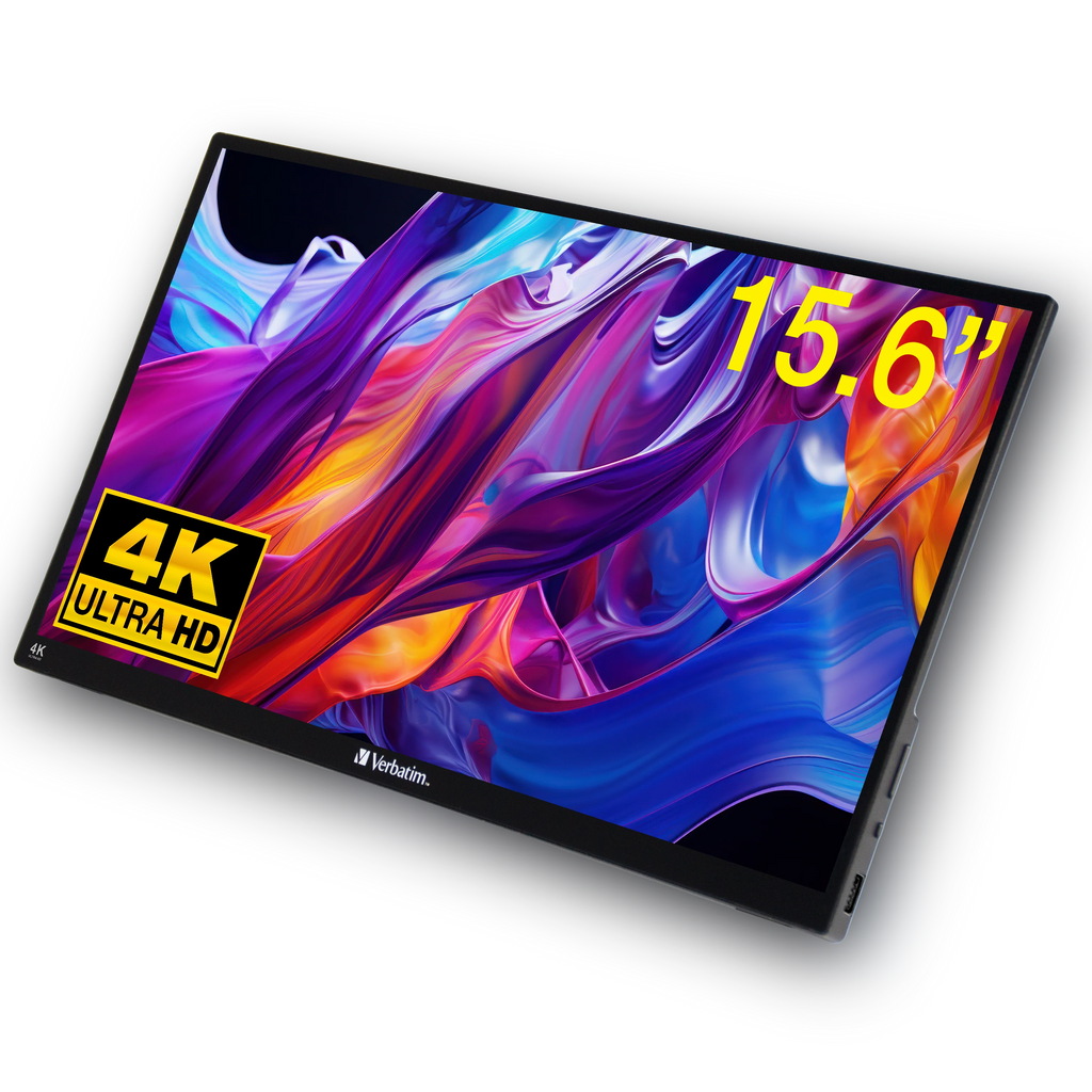 Verbatim Portable Touchscreen Monitor Ultra HD 4K - 15.6” - 32238