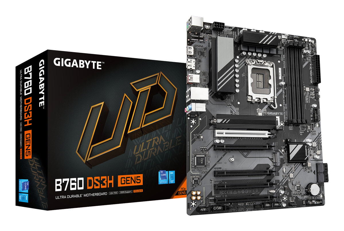 Gigabyte B760 DS3H GEN5 ATX Motherboard - LGA1700, DDR5