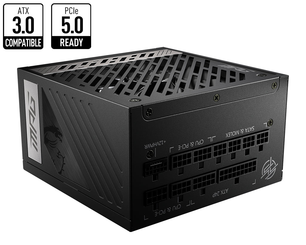 MSI MPG A850G PCIE5 850W 80 Plus Gold Modular PSU
