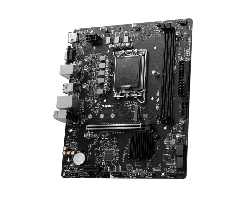 MSI PRO H610M-E DDR4 Micro-ATX LGA1700 Motherboard