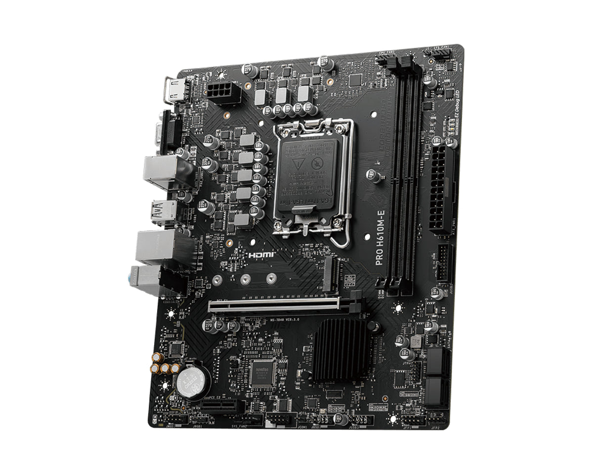 MSI PRO H610M-E DDR4 Micro-ATX LGA1700 Motherboard