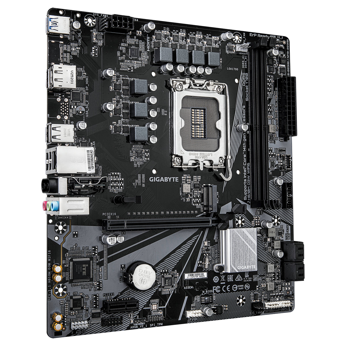 Gigabyte H610M D3W WIFI6 Rev 1.1 - DDR5, Wi-Fi 6, LGA1700