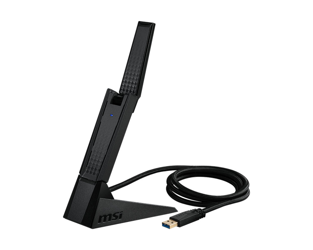 MSI AXE5400 WiFi 6E USB Adapter - Tri-Band, 5400 Mbps