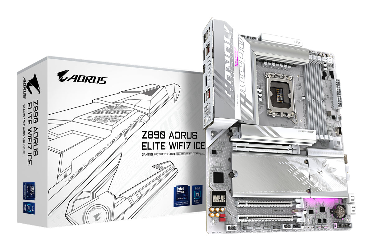 Gigabyte Z890 AORUS Elite WiFi7 ICE LGA1851 ATX Motherboard