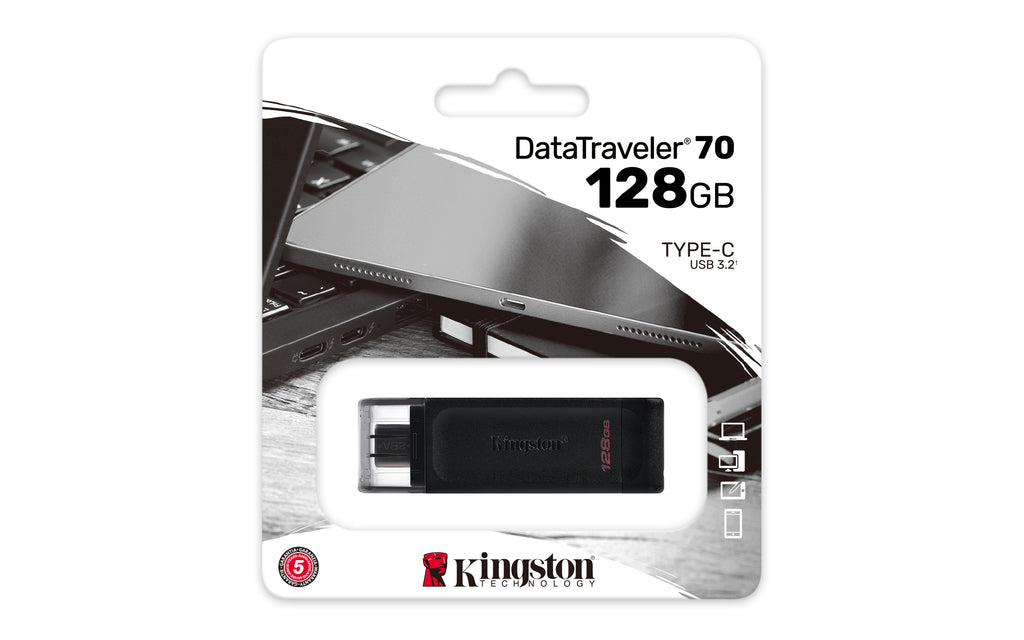 Kingston DataTraveler 70 128GB USB-C 3.2 Gen 1 Flash Drive