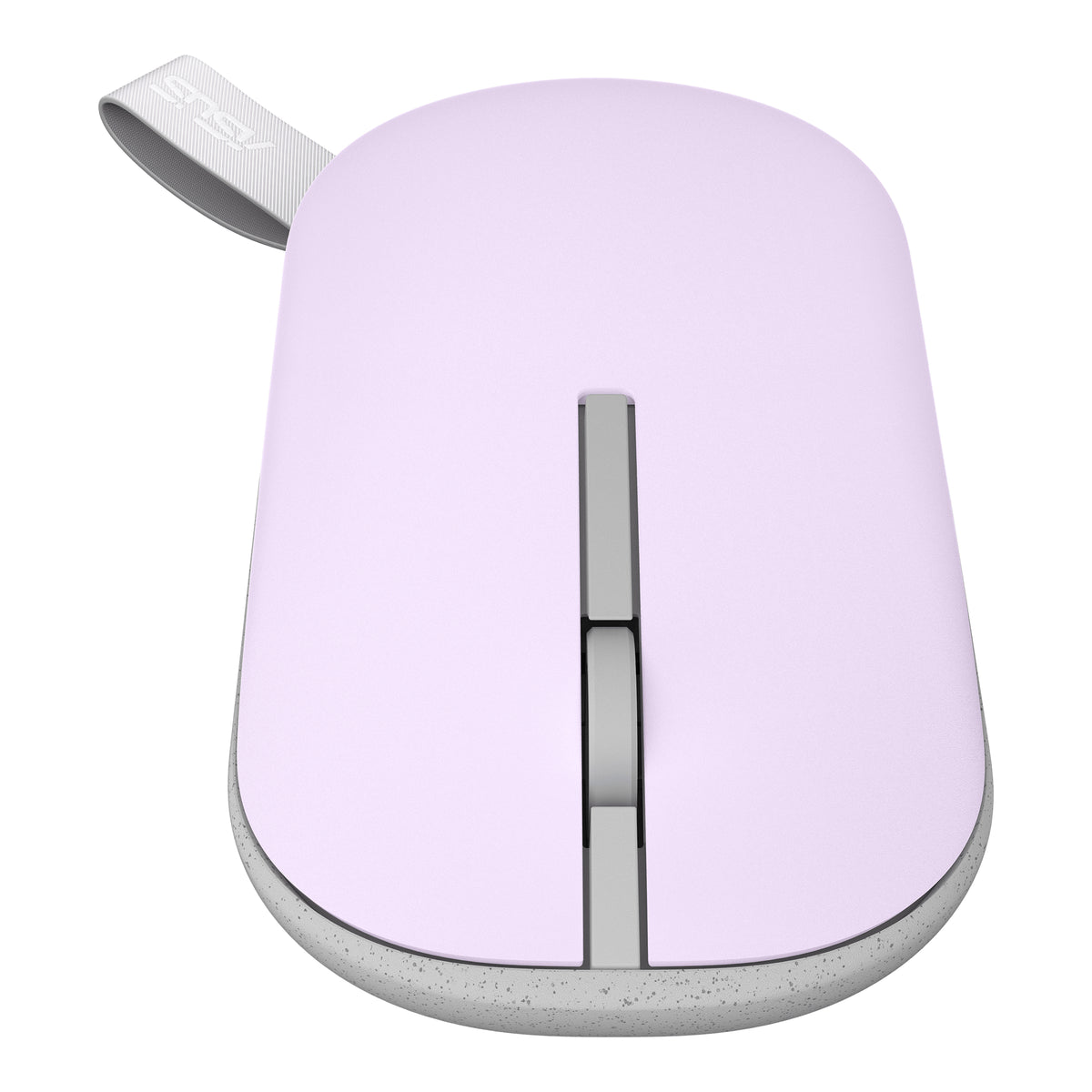 ASUS Marshmallow Mouse MD100 Lilac Mist Purple with carrying strap