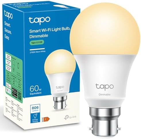 Tapo L510B B22 Smart Bulb Warm White Dimmable LED Light Bulb