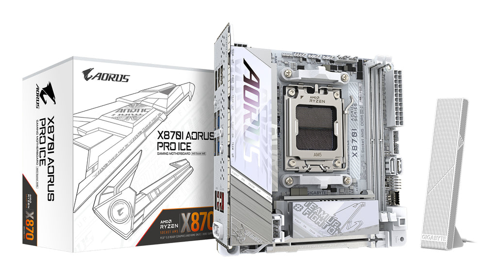 Gigabyte X870I AORUS PRO ICE AM5 Mini-ITX Motherboard Wi-Fi 7