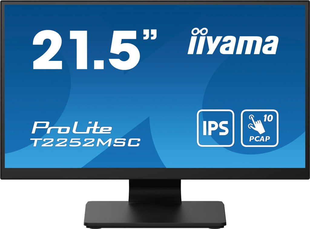 iiyama ProLite T2252MSC-B2 - 54.6 cm (21.5") - 1920 x 1080 pixels FHD LCD Touchscreen Monitor