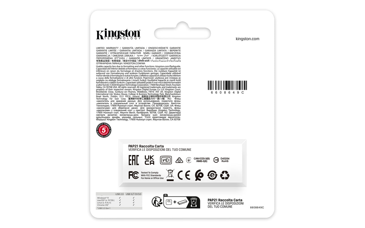 Kingston DataTraveler Exodia 512GB USB 3.2 Gen 1 Flash Drive