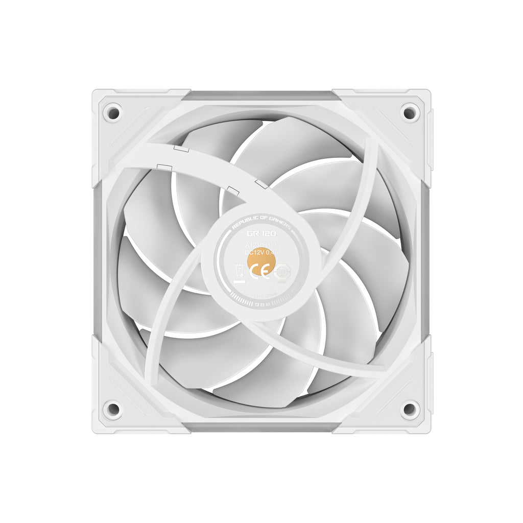 ASUS ROG Eurux GR120 ARGB Fan White Edition - 120mm PWM