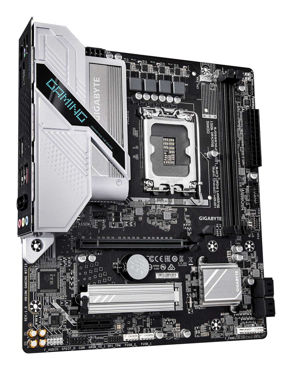Gigabyte H810M Gaming WiFi6 LGA 1851 mATX DDR5 Motherboard