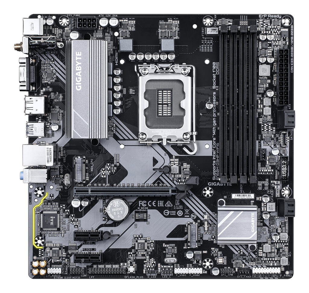 Gigabyte B760M D3HP WIFI6 Micro-ATX DDR5 Intel LGA1700