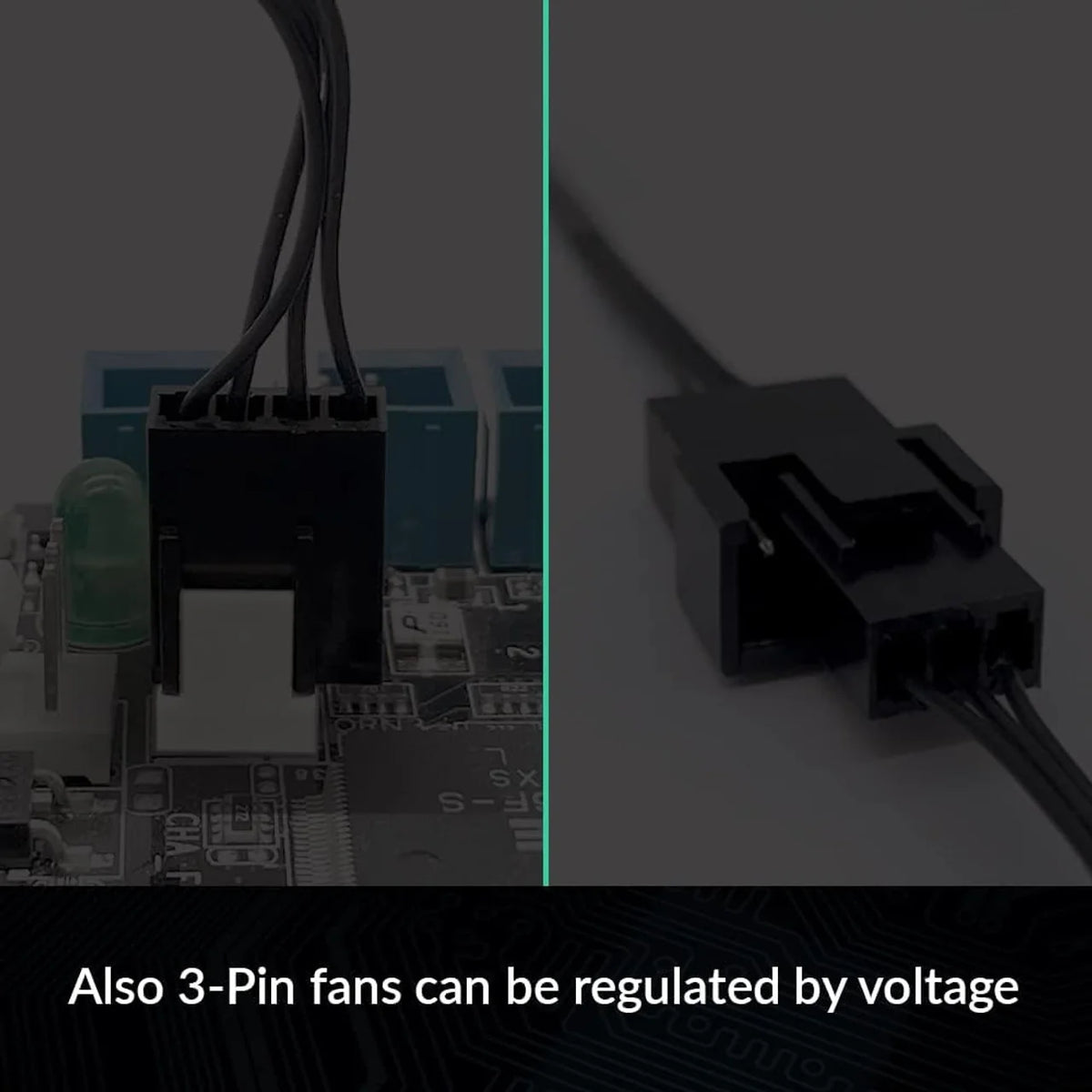 Arctic ACCBL00007A 4-Pin PWM Fan Splitter Cable for 4 case fans