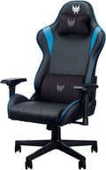 Acer Predator Rift gaming chair PGC010 - (4D armrests, height adjustable, reclining back, lumbar support, 120 kg max capacity, PVC leather, black)