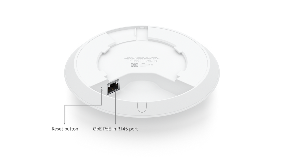 Ubiquiti UniFi U6+ WiFi 6 Access Point - Dual Band, 300+ Clients