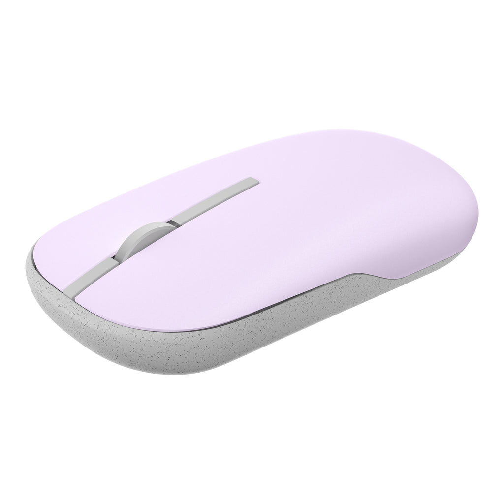 ASUS Marshmallow Mouse MD100 Lilac Mist Purple, angled