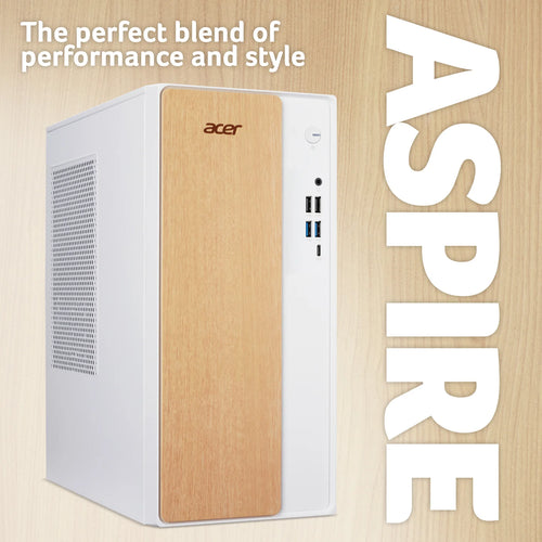 Acer Aspire TC-102 Tower Desktop - Intel Core 5-210H, 8GB, 512GB SSD, Integrated Intel Graphics, Windows 11, White