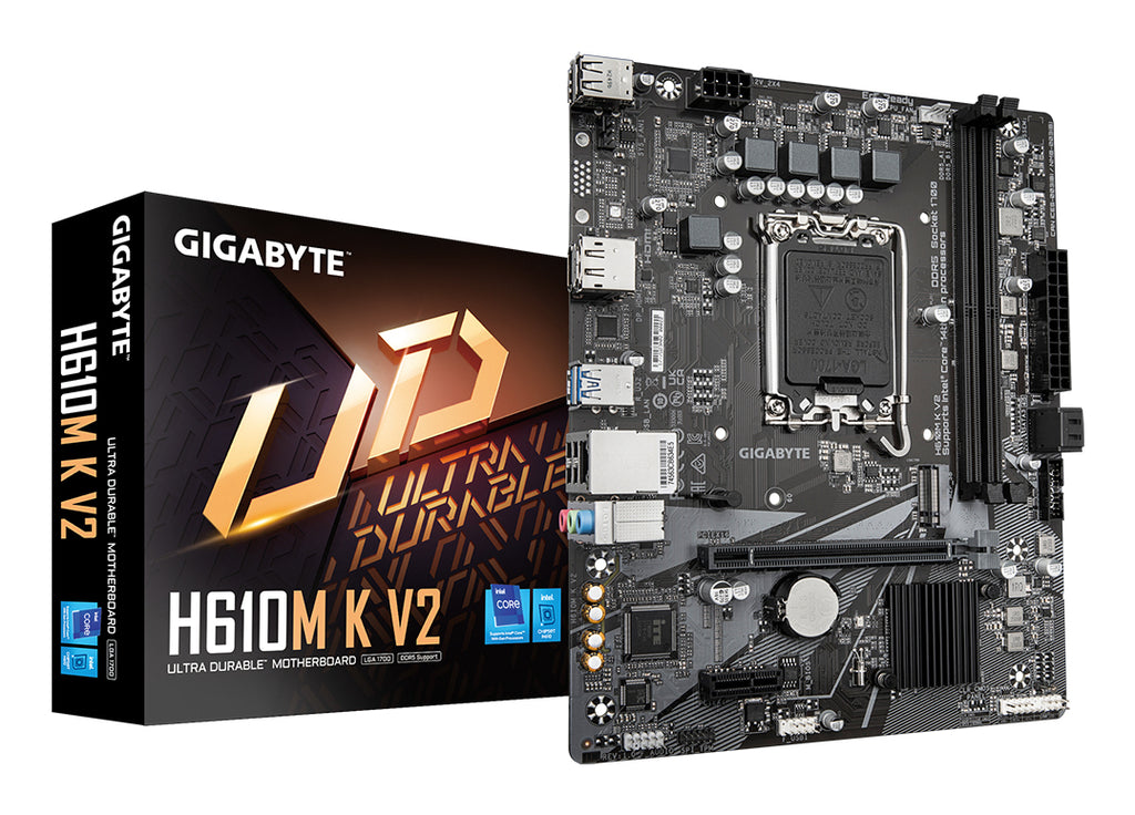 Gigabyte H610M K V2 DDR5 LGA1700 Micro-ATX Motherboard