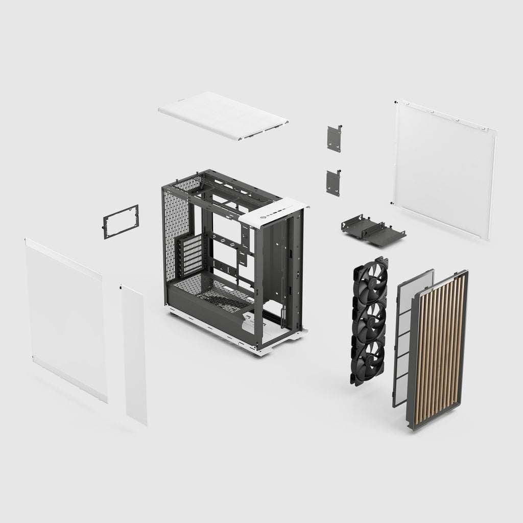 Fractal Design North XL RC Chalk White TG Clear Full Tower Case