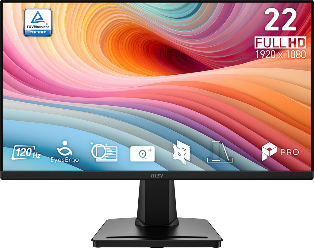 MSI PRO MP225 E12VL 22" FHD 120Hz VA Business Monitor