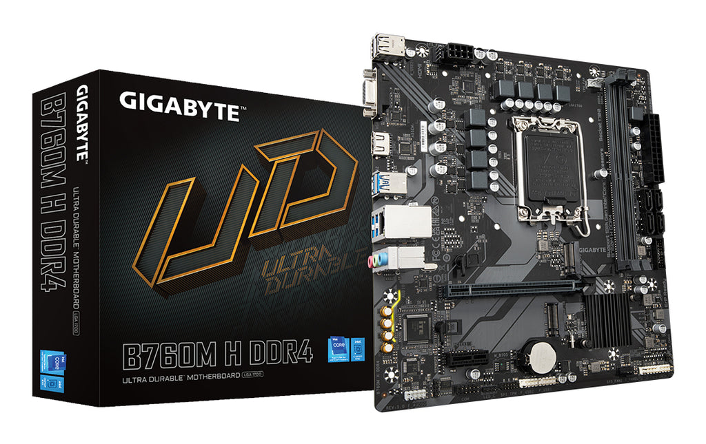 Gigabyte B760M H DDR4 Micro-ATX Intel LGA1700 Motherboard