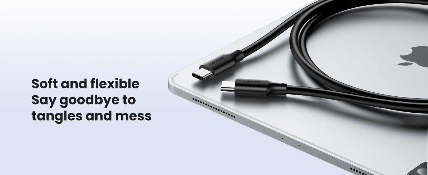 UGREEN PD 60W Fast Charging PVC Type C to Type C USB Cable