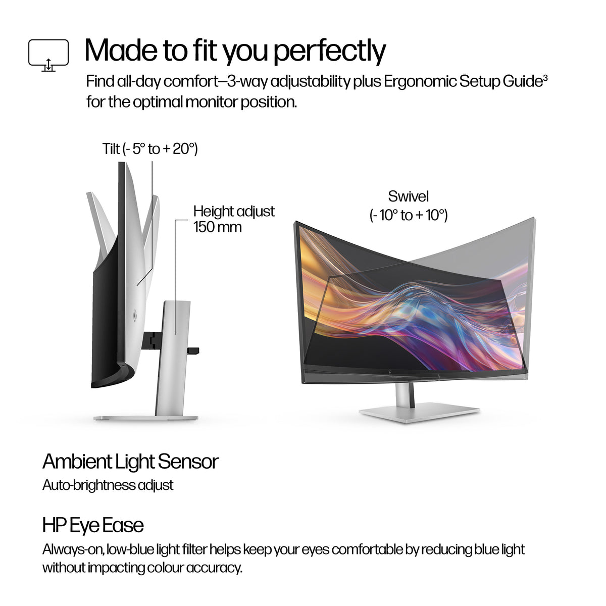 HP 738pu Series 7 Pro 38" Curved WQHD+ Thunderbolt 4 Monitor