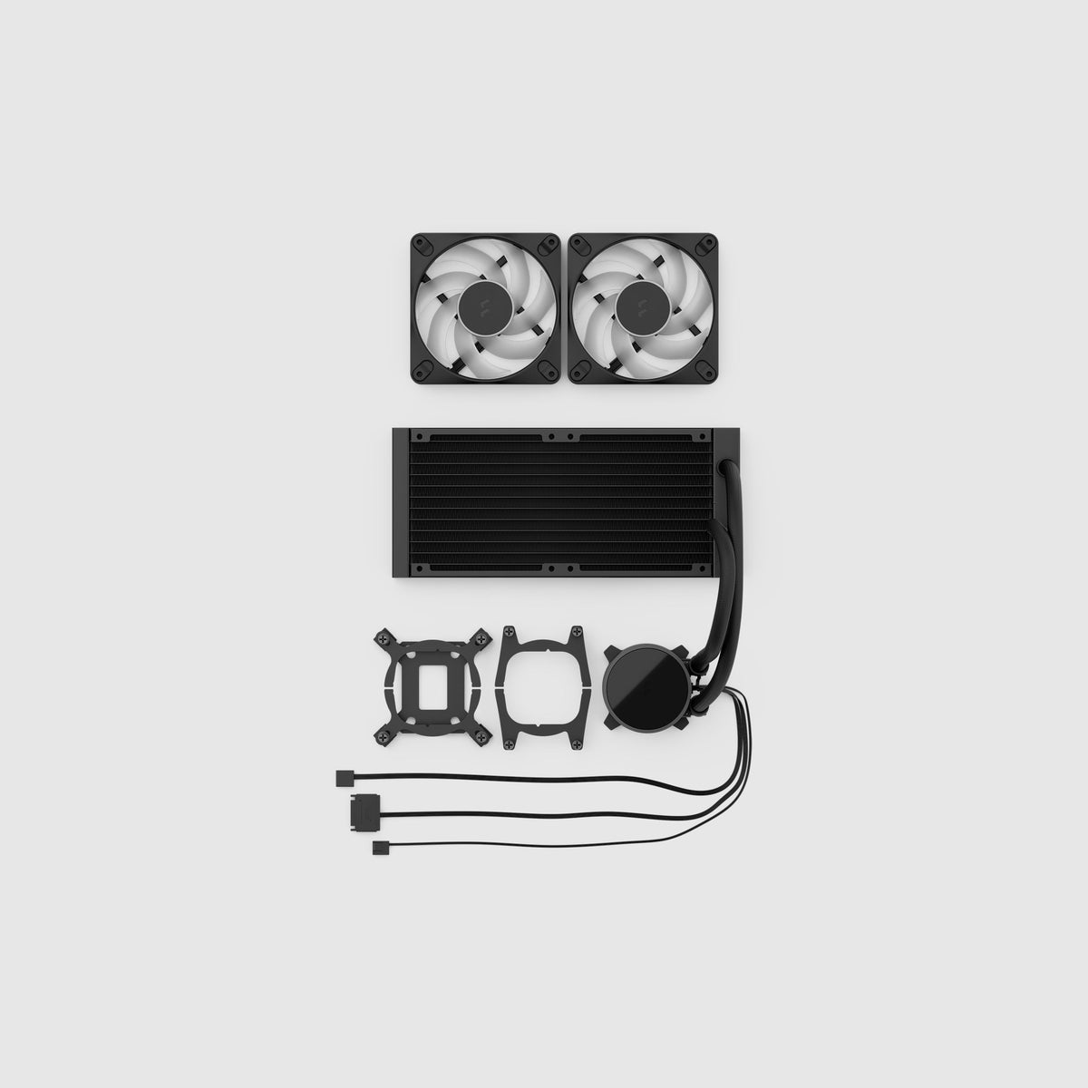 Fractal Design Radius 240 RGB Black AIO Cooler - 240mm