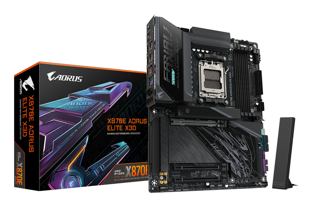 Gigabyte X870E AORUS Elite X3D AM5 ATX Motherboard Wi-Fi 7