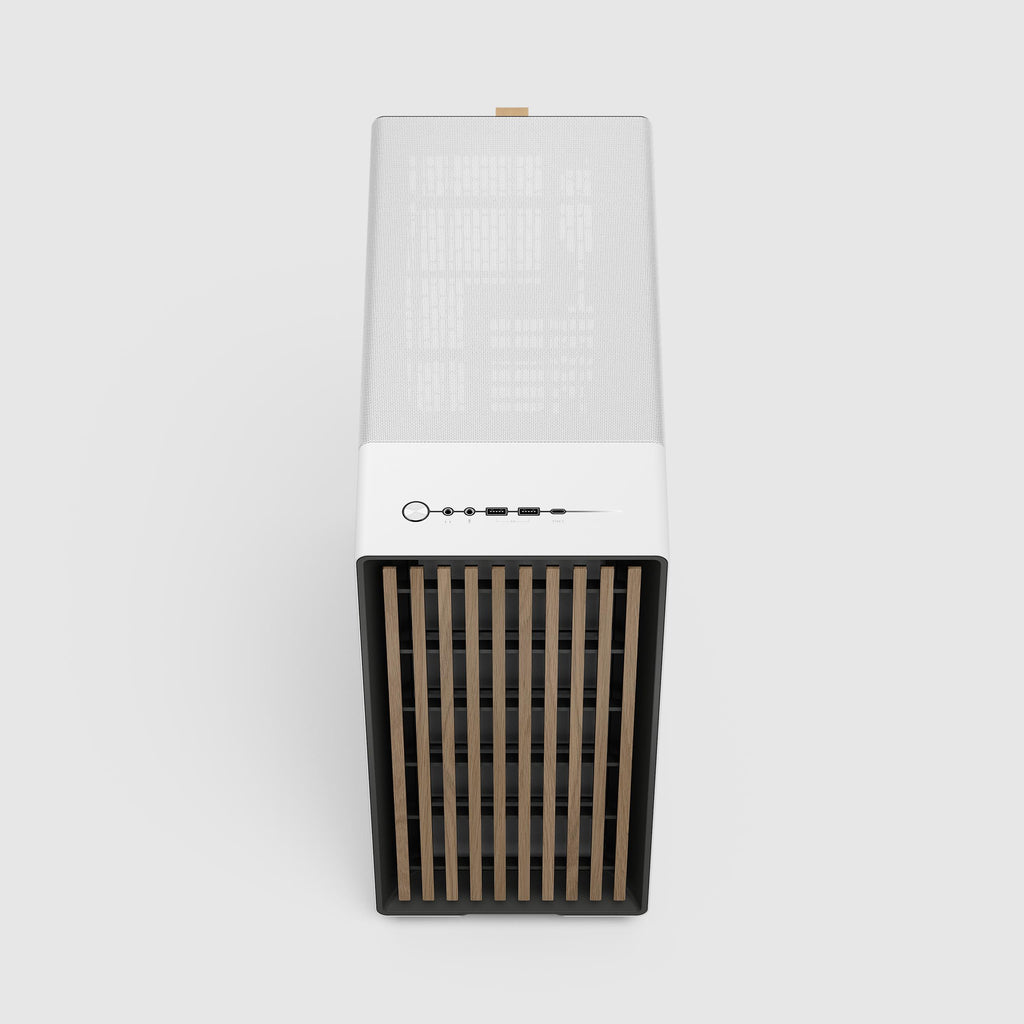 Fractal Design North Chalk White TG Clear ATX Mid Tower Case