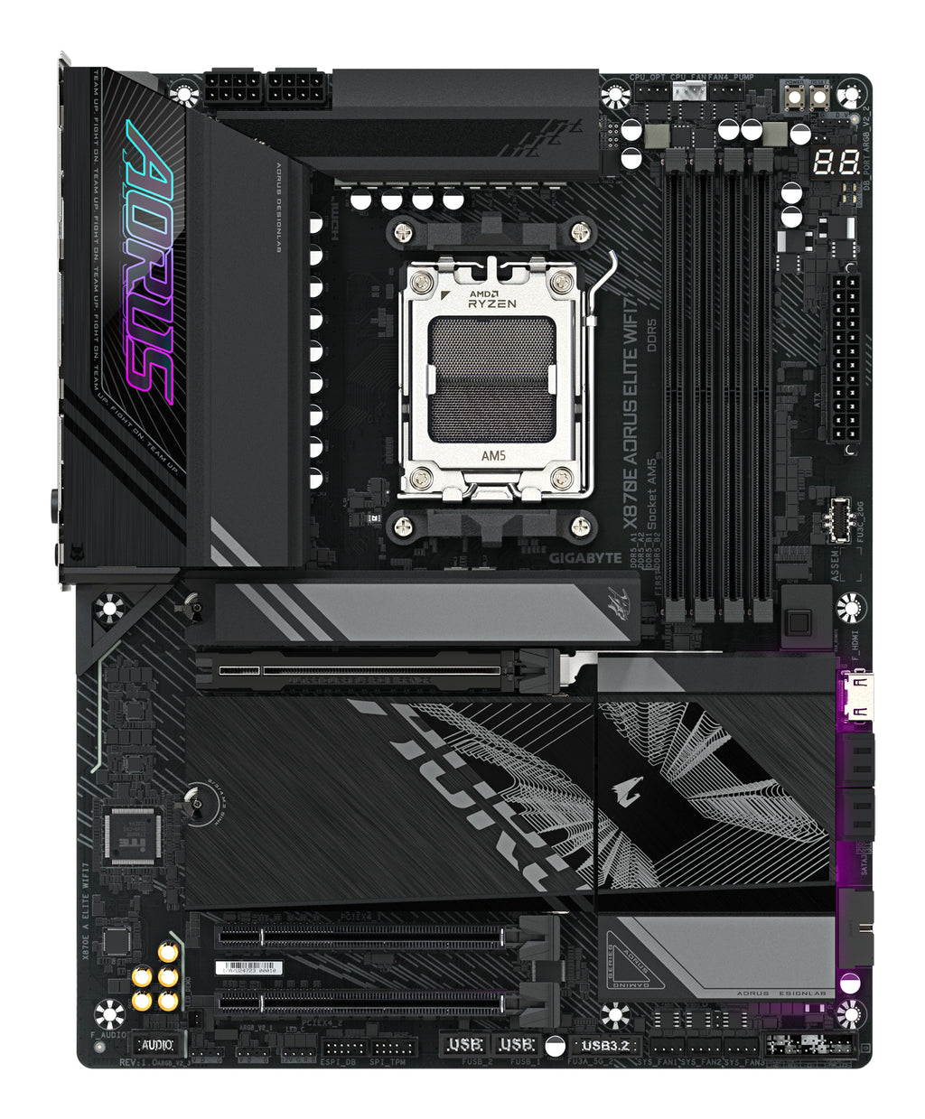 Gigabyte X870E AORUS Elite WiFi7 AM5 ATX Motherboard DDR5