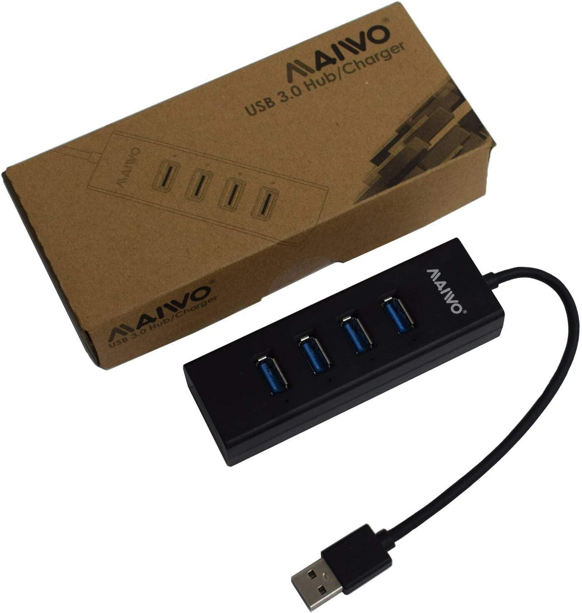 Maiwo KH304 4 Port USB 3.0 Hub &amp;amp; Charger