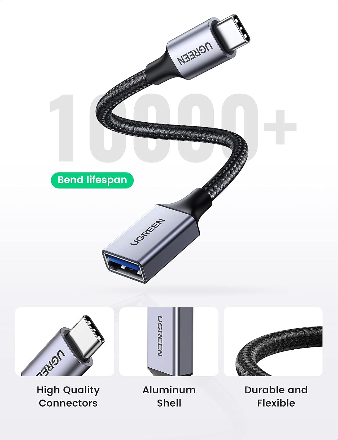 UGREEN USB-C to USB 3.0 OTG Adapter - Data Cable