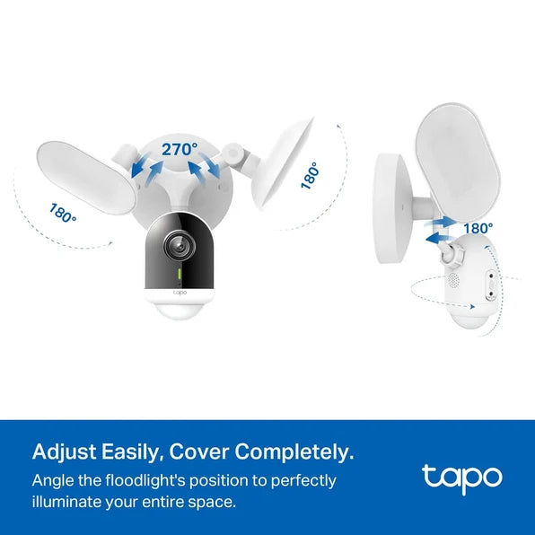 2K QHD IP65 Floodlight Camera, Tapo C720 2-Pack