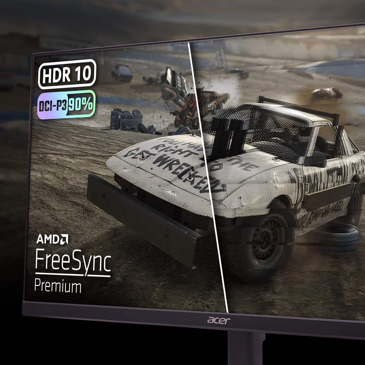 Acer Nitro VG270K V4bmiipx 27" 4K UHD IPS 160Hz Monitor