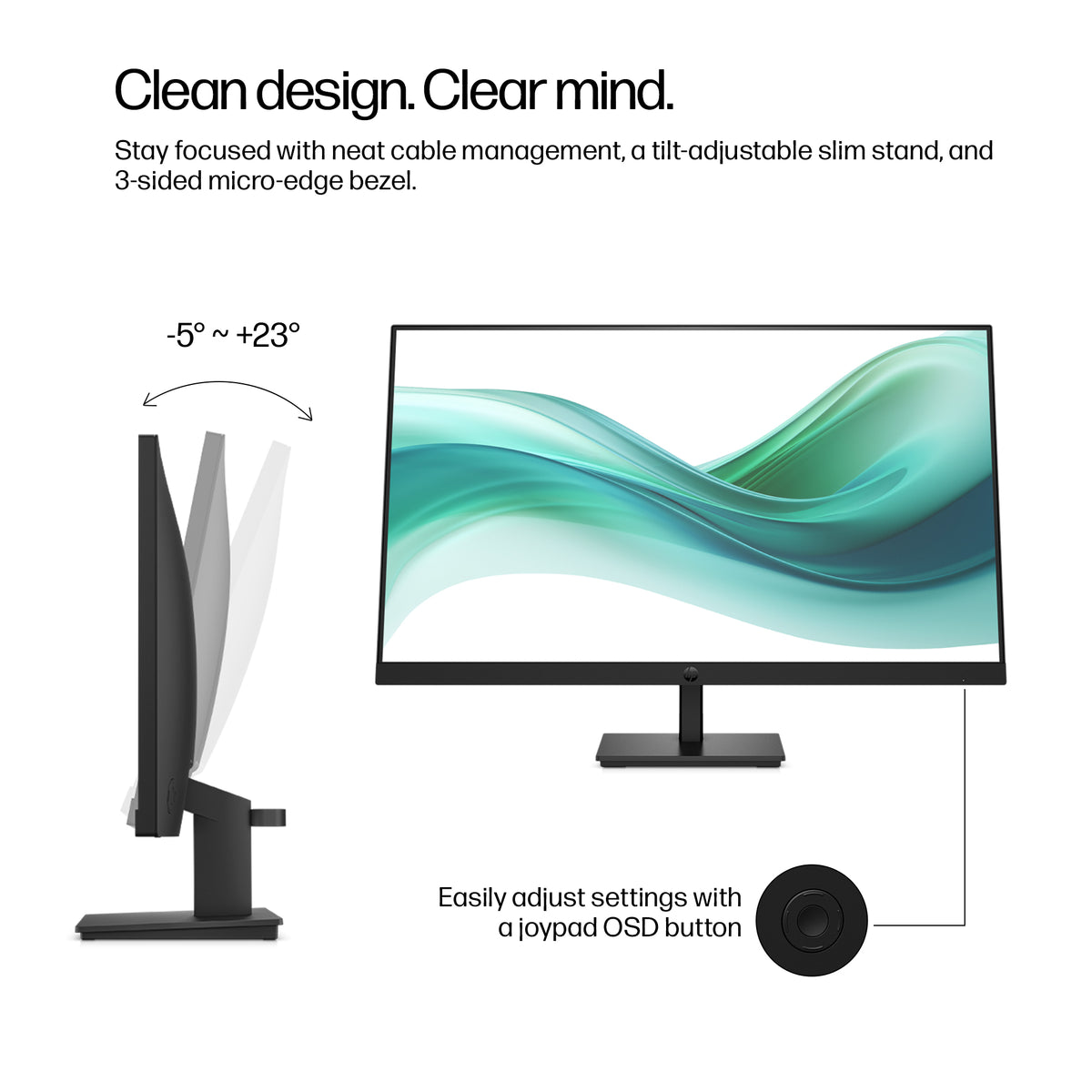 HP 327pf Series 3 Pro 27" FHD IPS Monitor - 100Hz, 1080p