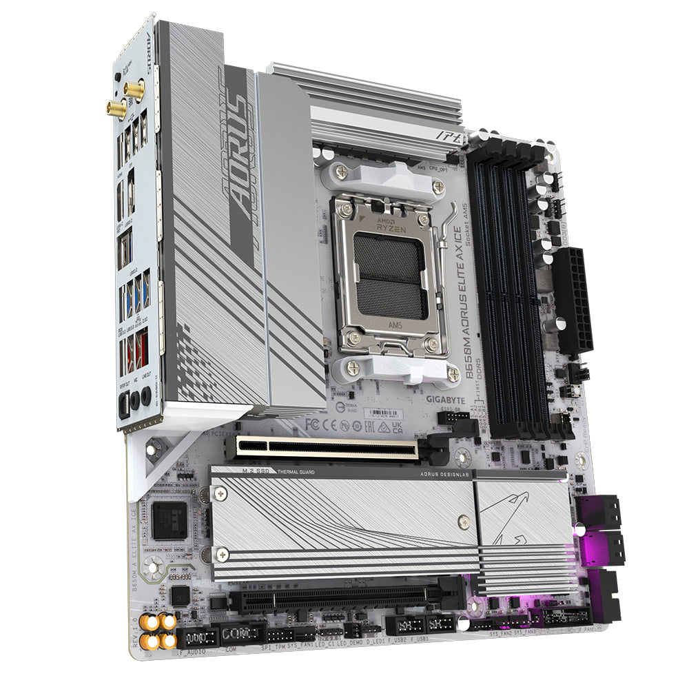 Gigabyte B650M AORUS ELITE AX ICE AM5 Micro-ATX Motherboard