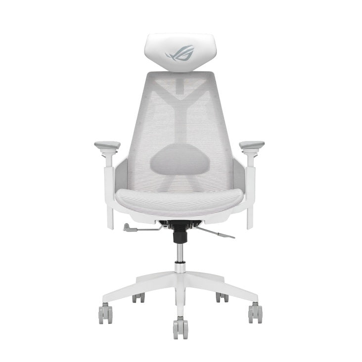 ASUS ROG Destrier Core Ergo gaming chair, White, front