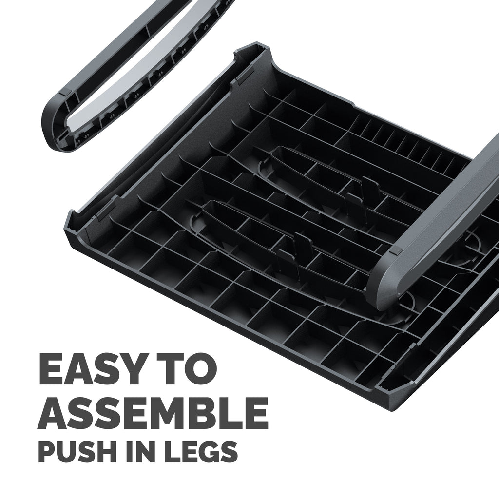 Fellowes Breyta Foot Rest Black - 3 Height Settings, Rocking