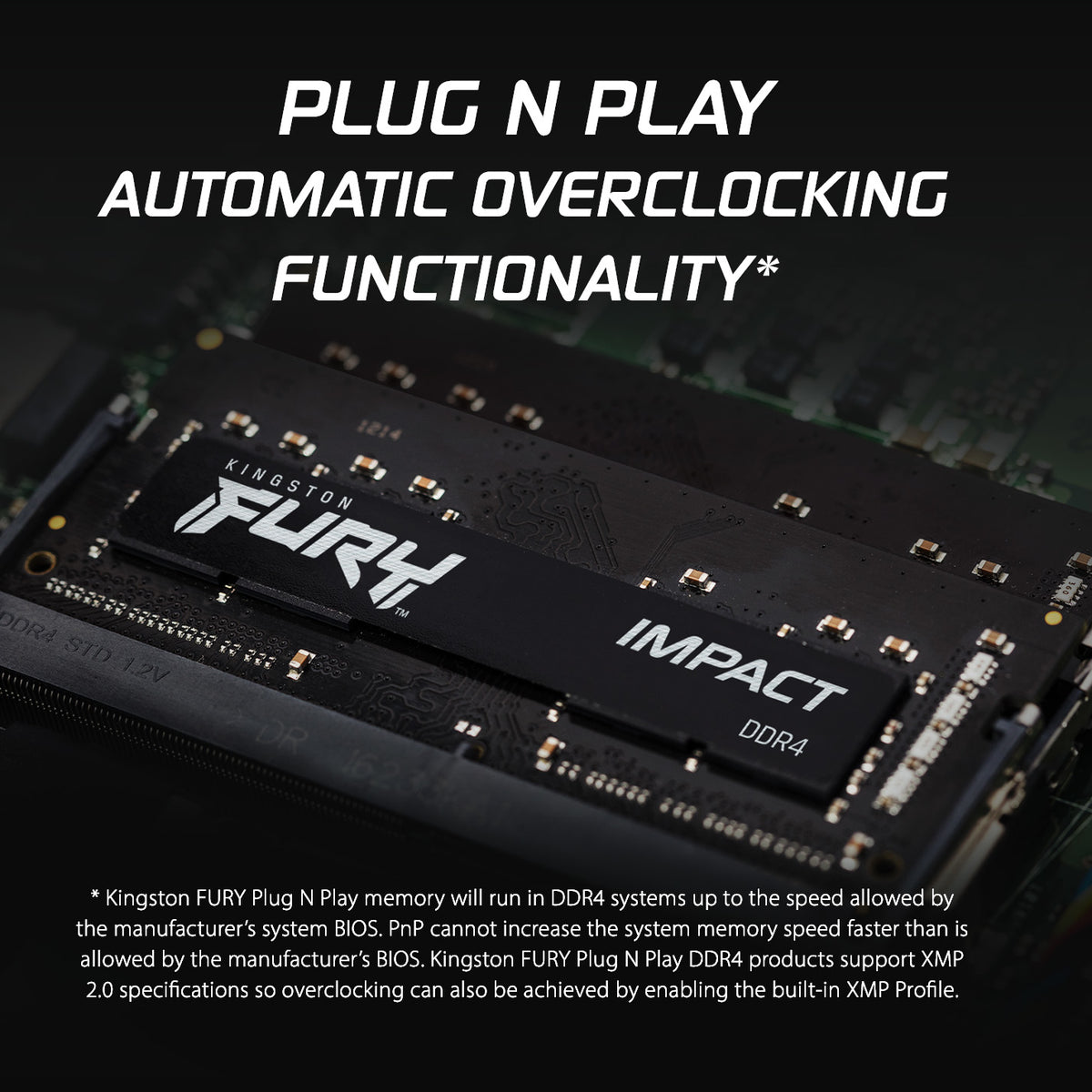 Kingston FURY Impact 32GB 2x16GB DDR4 3200MHz CL20 SODIMM
