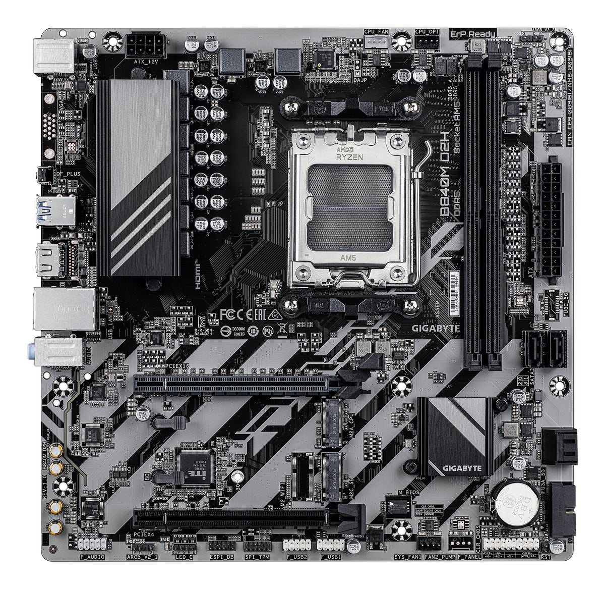 Gigabyte B840M D2H AM5 Micro-ATX DDR5 Motherboard