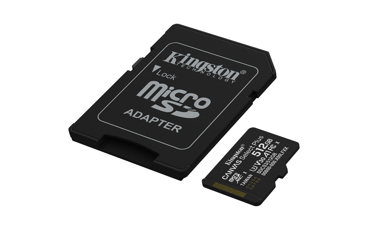 Kingston Canvas Select Plus 512GB microSD Gen3 V30 U3