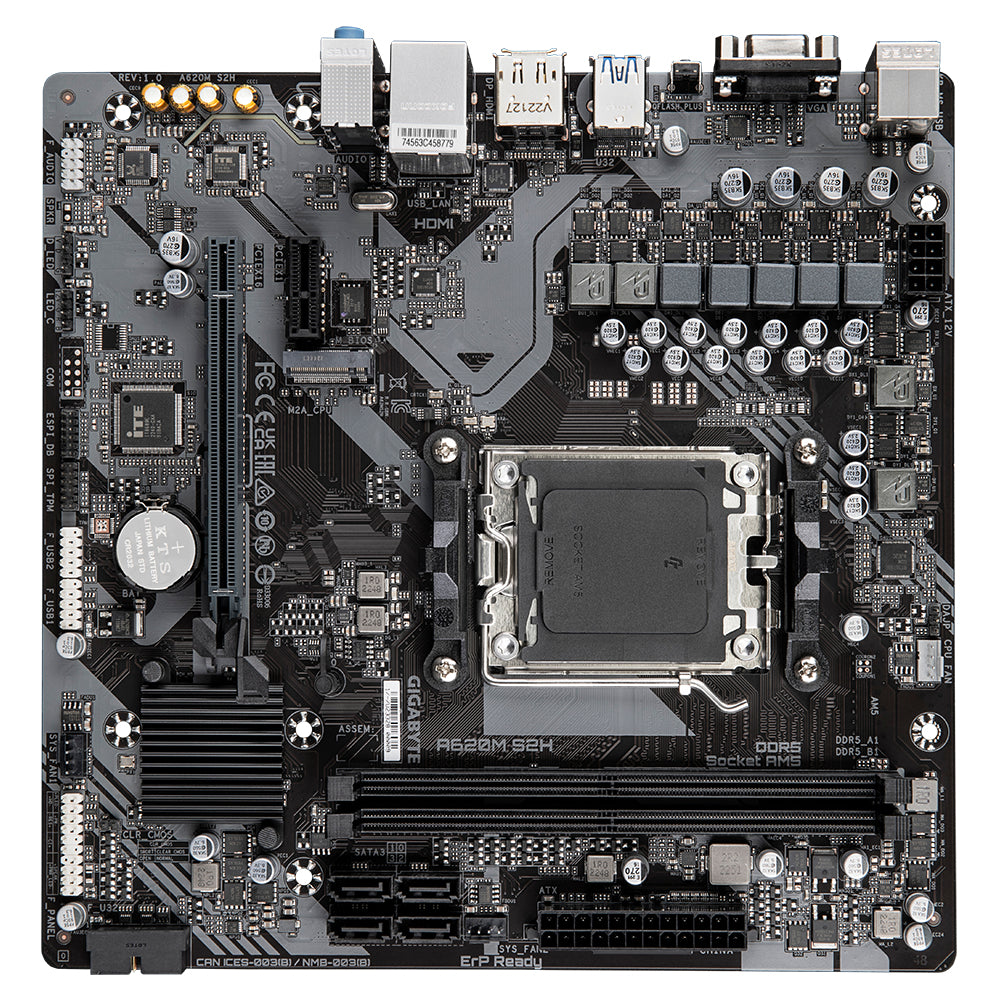 Gigabyte A620M S2H AMD AM5 Micro-ATX Motherboard DDR5